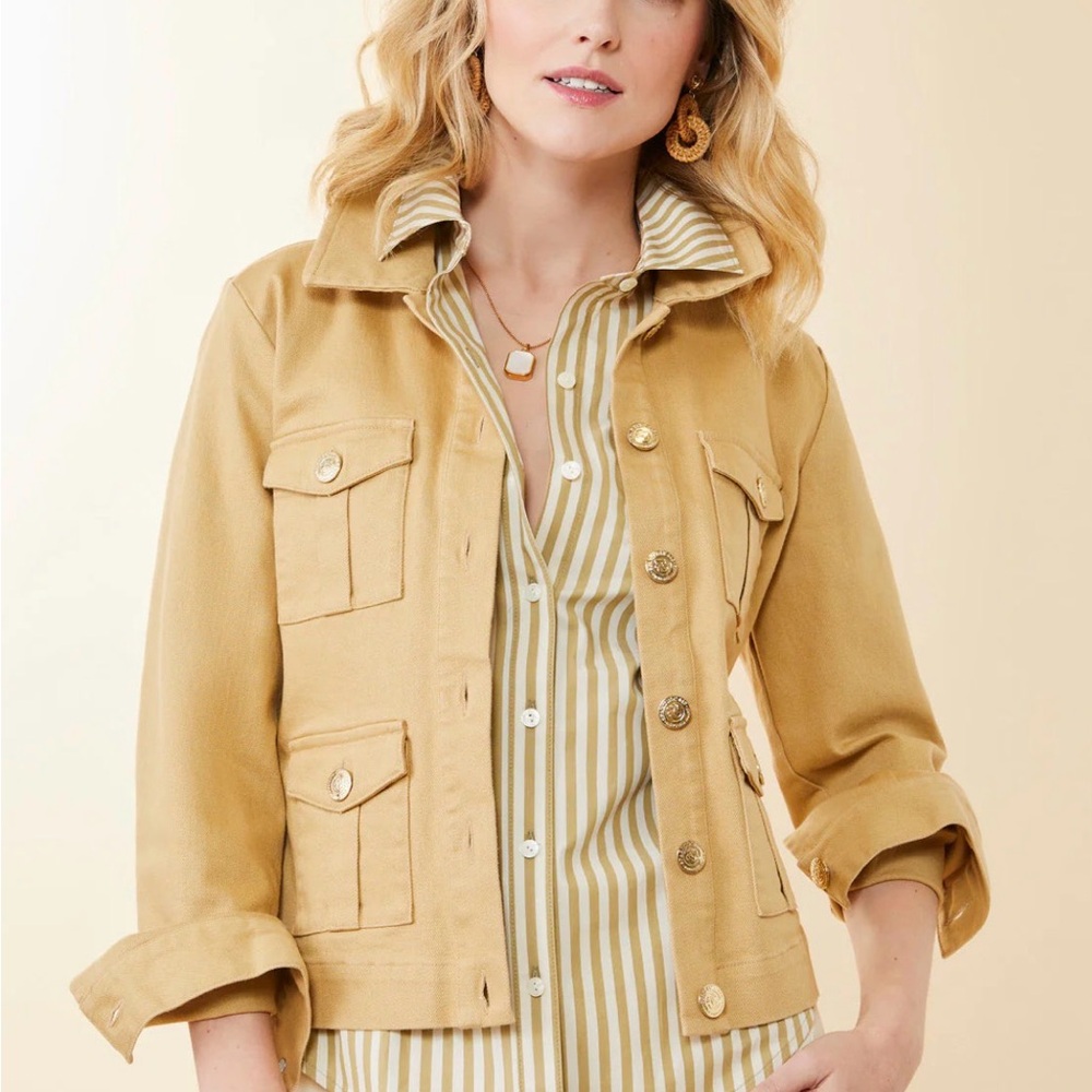 Spartina 449 Mustard Tan Utility Jacket